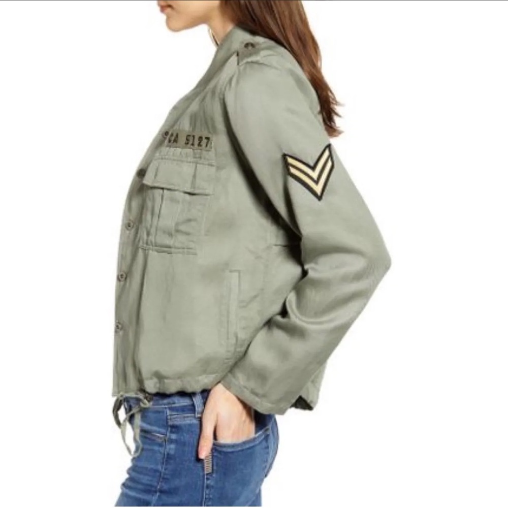 RAILS Rowens military style jacket Sage Sz M - Picture 2 of 14